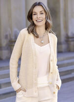 Cardigan met elegante glitter 