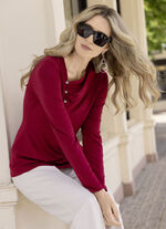 Overhemd met decoratieve knopen 