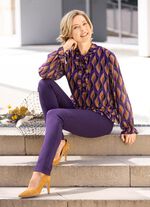 Prachtige blouse met strikbandjes 