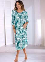 Nachthemd tot op de enkel met driekwartmouwen 