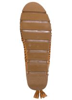 Gemini mocassin enkellaarsjes van rundnappaleer met een gerimpelde structuur GEEL