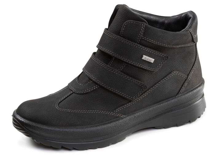 Gevoerde dameslaarzen, winterschoenen, breedte H, met pluche 