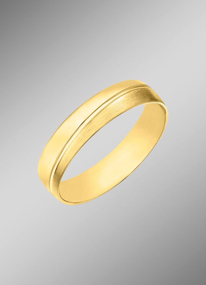 Elegante trouwring glanzend/mat 