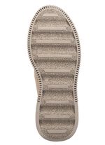 ELENA EDEN veterlaarsje van zacht nubuckleer GRIJS-TAUPE