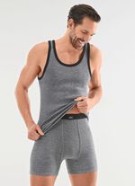 Vierpack onderbroeken met garengeverfd strependesign 