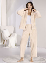 Lange loungebroek met elastische tailleband 