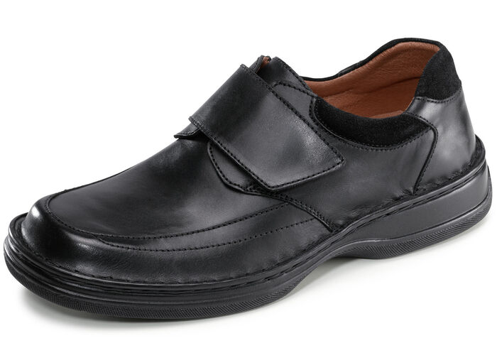 GINO GALANTE pantoffels met klittenbandsluiting ZWART