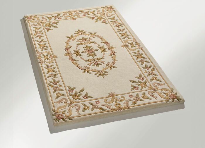 Bruggen en tapijten van zuiver scheerwol BEIGE
