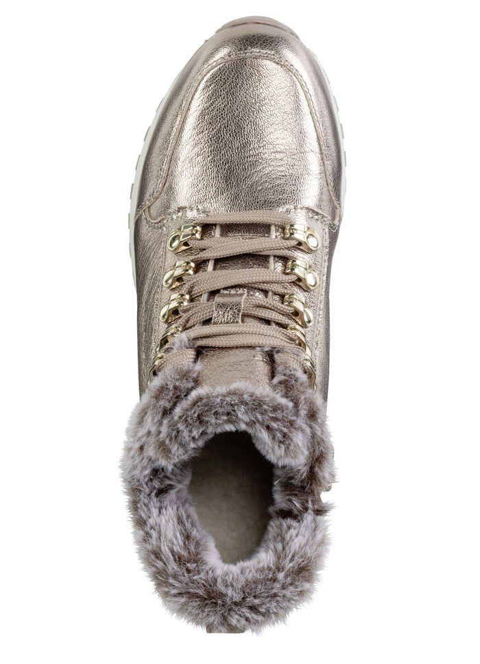 ELENA EDEN, gevoerde dameslaarzen, winterschoenen, breedte G, met uitneembaar voetbed GOLDBRONZE