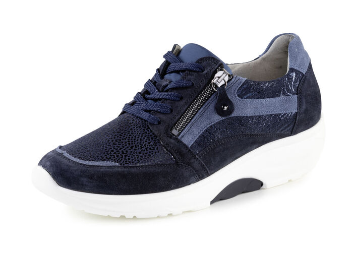 Waldläufer veterschoen met de beste afrolfunctie BLAU