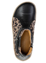 Gemini, trendy damesschoenen op blote voeten, breedte G, met uitneembaar voetbed SCHWARZ-TAUPE