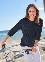 Trui met een geweldig opengewerkt patroon 