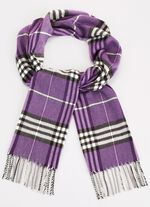 Sjaal met ruitjesmotief 