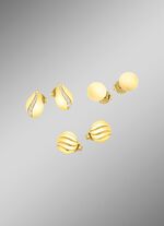 Sieradenset, 3-delig, bestaande uit 3 paar oorstekers 