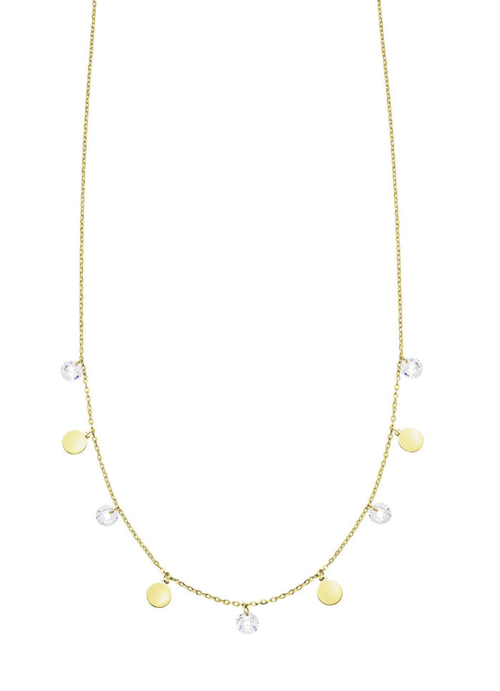 Stijlvolle ketting met zirkonia 