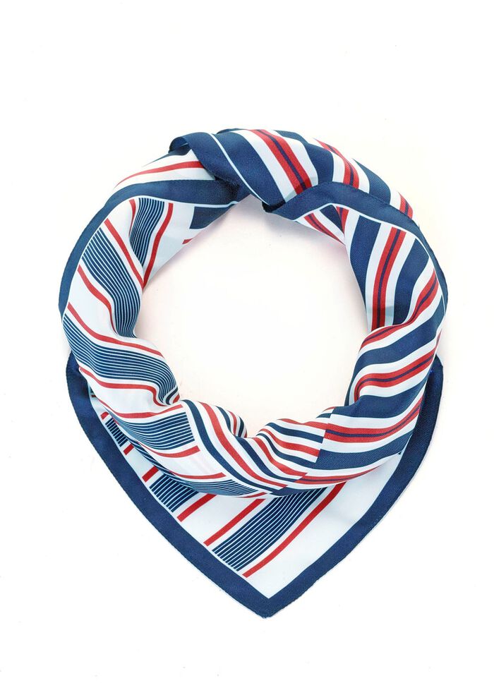 Halsdoek met strepenmotief 