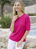 Trui met gestructureerd dessin 