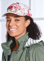 Trendy dames baseballpet met exotische bloemenprint 