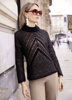 Trui in dubbellaagse look 