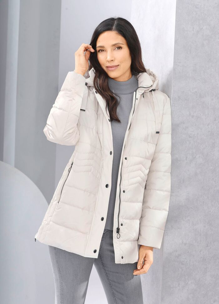 Functioneel jack met longitudinale quilting aan de zijkanten 