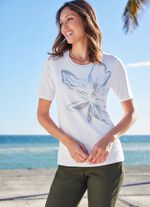 Shirt met versiering van plaatjes 