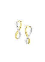 Oorringen met diamantcoating en clipsluiting 