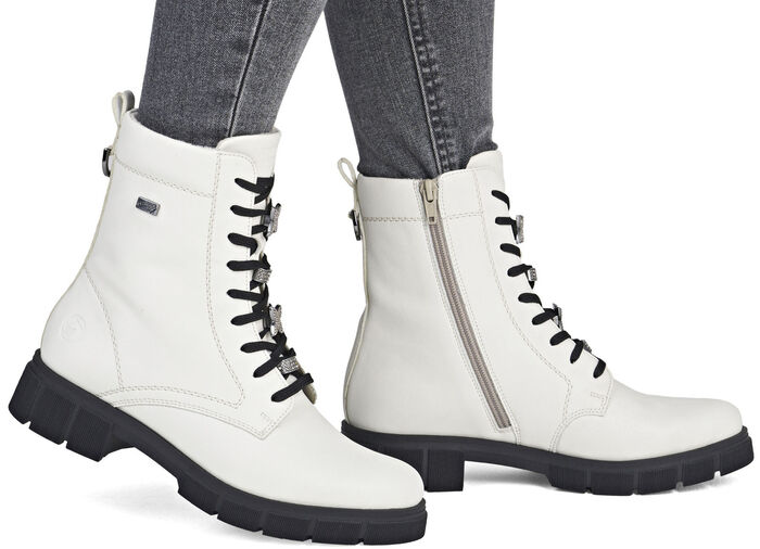 Remonte, chique dames enkellaarsjes, winterschoenen, breedte G, met rits NATURWEISS