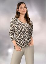 Shirt met schitterende all-over print 