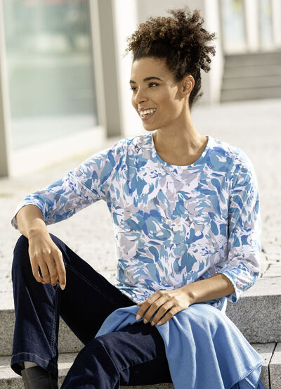 Overhemd met all-over print 
