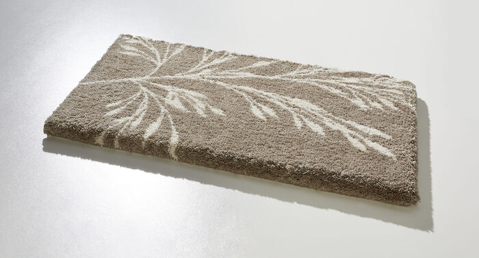 Badkamerset met antislip latexcoating TAUPE