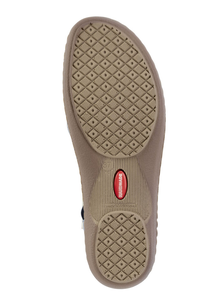 ELENA EDEN sandalen met bandjes van nappaleer en suède met effectief reliëf JEANS