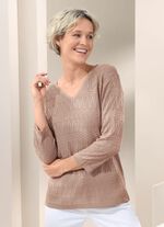 Trui met subtiele glans 