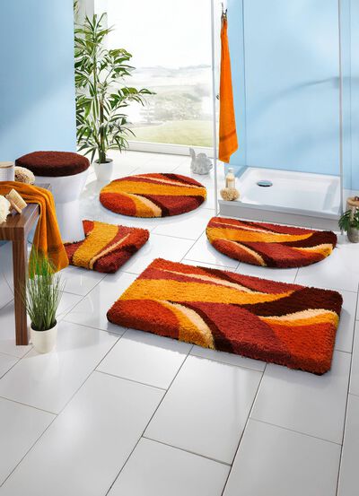 Badkamerset met antislip-gecoate achterkant 