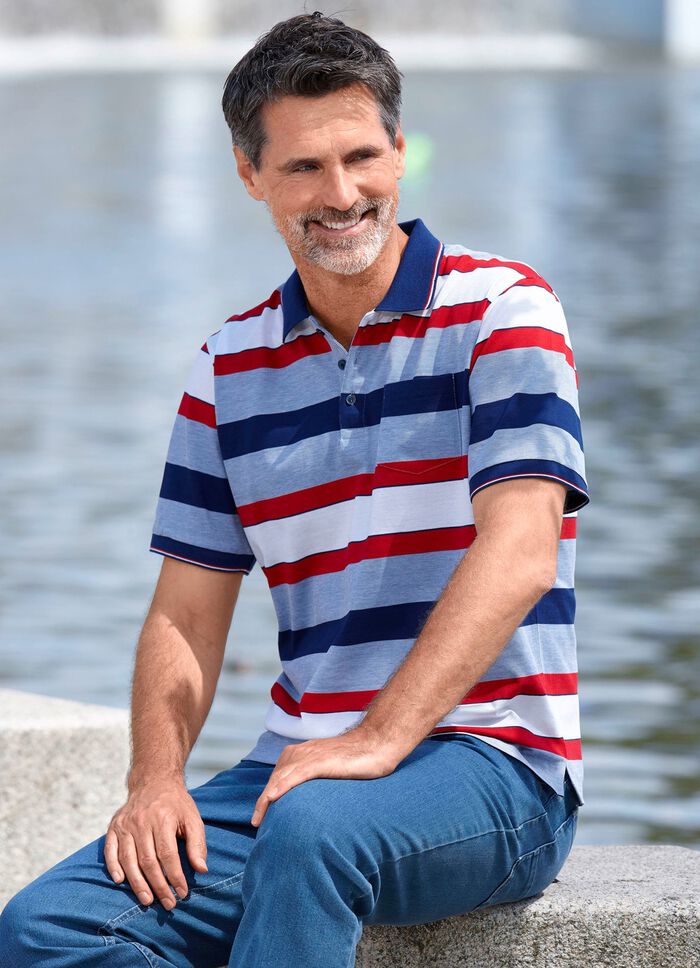 Poloshirt met borstzak 