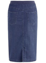 Rok met rechte snit JEANSBLAUW