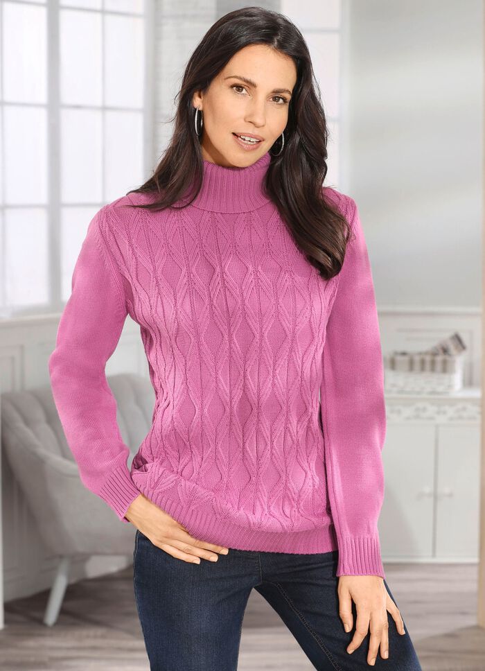 Trui met structuur ROZENHOUT