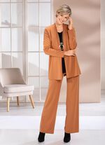 Shirtjasje in een sluitingloze uitvoering in 4 kleuren KAMEEL