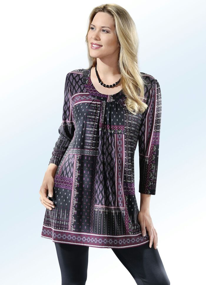 Shirt met driekwartmouwen 