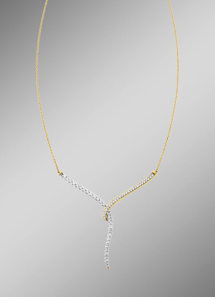 Elegante ketting met 53 diamanten 