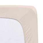 Jersey stretch elastaan hoeslakens deluxe in hoge kwaliteit BEIGE