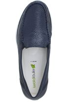 Waldl&auml;ufer, comfortabele damespantoffels, breedte H, met uitneembaar voetbed DONKERBLAUW