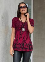 Tuniek met randprint 