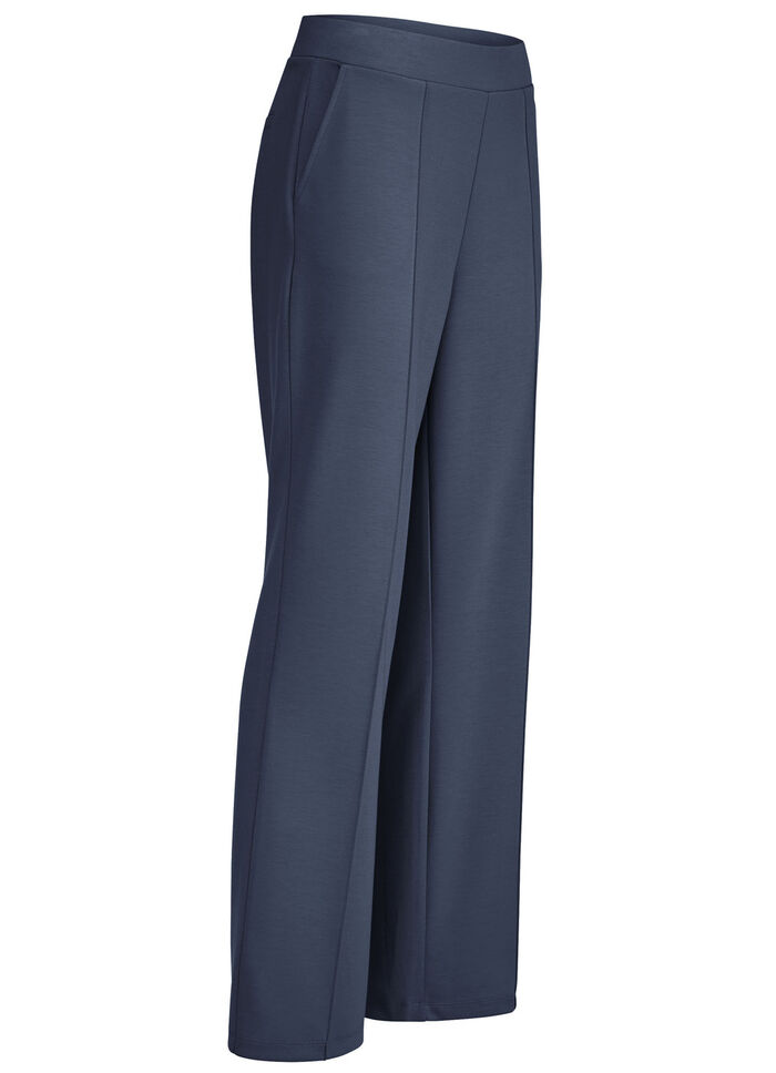 Broek met gestikte bies MARINE