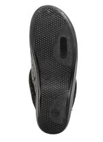 Laurina pantoffels van iriserend corduroy materiaal met vilten bies GRIJS