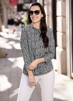 Shirt tuniek met korte coltrui 