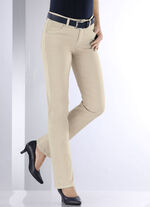 Magische jeans in 5-pocket-stijl BEIGE