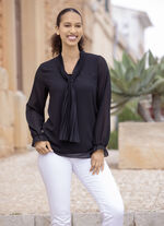 Tuniek met strik ZWART