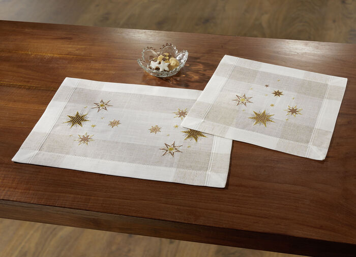 Tafel- en kamerdecoratie met sterdesign SEKT-GOUD