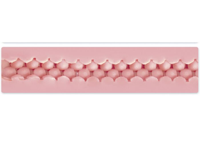 Fluweelzachte masturbator met noppen 