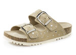 Muiltjes van ELENA EDEN met trendy klinknagels BEIGE
